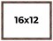 16x12 Bamboo Picture Frame with UV-Resistant Acrylic & Acid Free Backing, Available in 4 Finishes - Brown, Black, Gold, and Natural